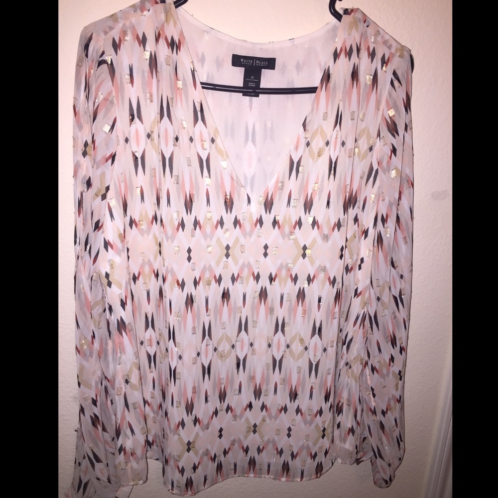 Patterned Blouse from White House Black Market
