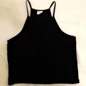 Black halter top