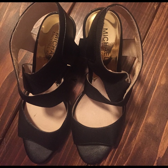 Size 6.5 Michael Kors Wedges, worn twice - Picture 4 of 4