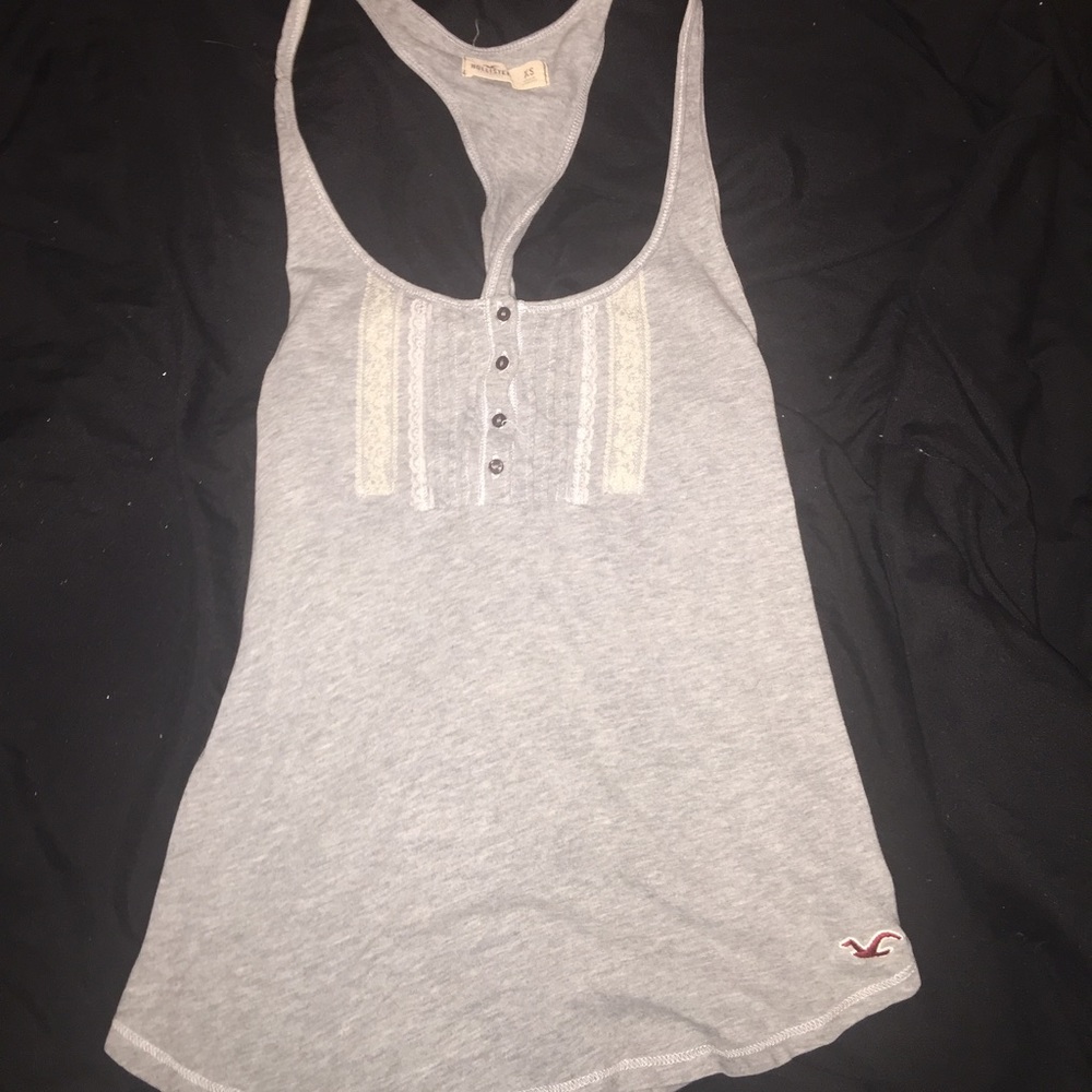 Hollister grey tank top