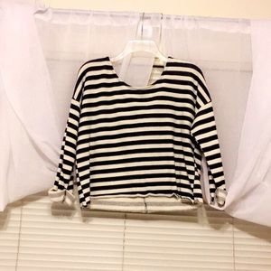 Semi Long sleeve striped shirt