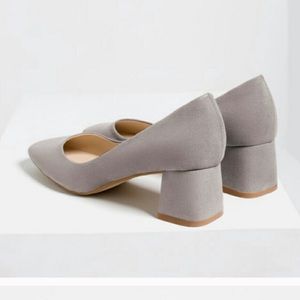 Zara gray black heels
