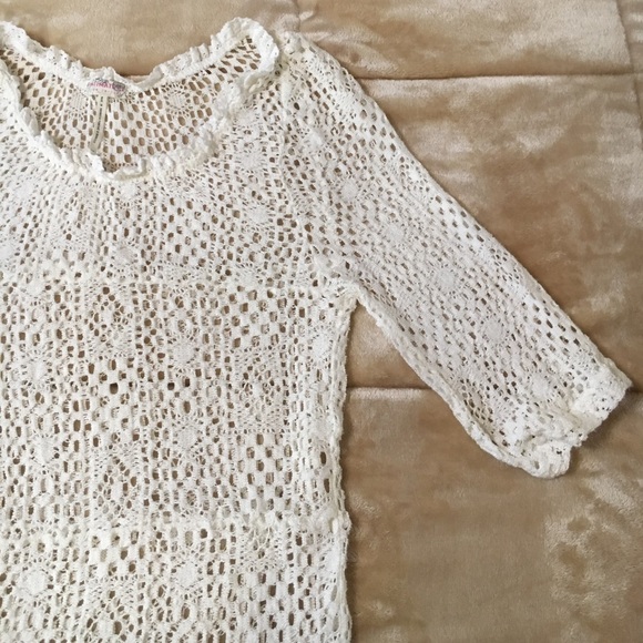 Sold on Mercari: FREE PEOPLE Crochet Top - Picture 4 of 5