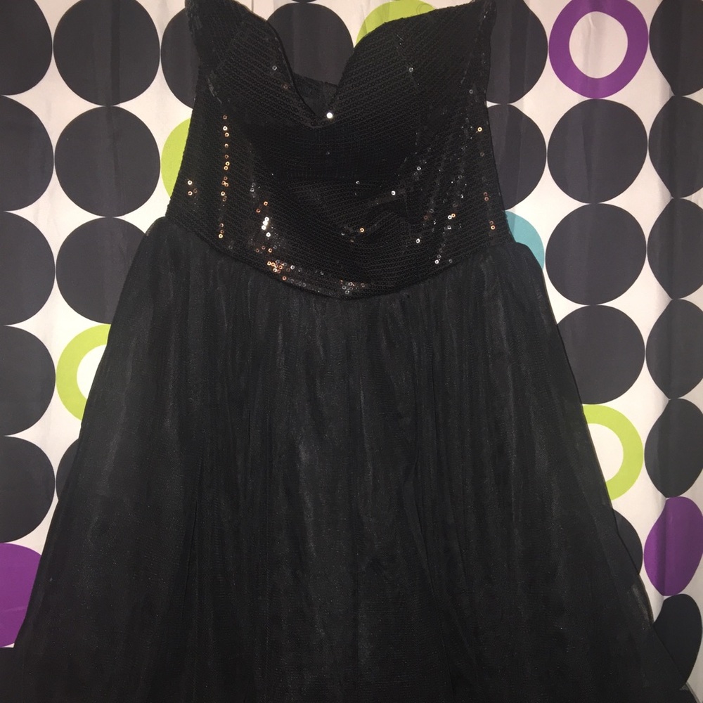 Black sequin dress