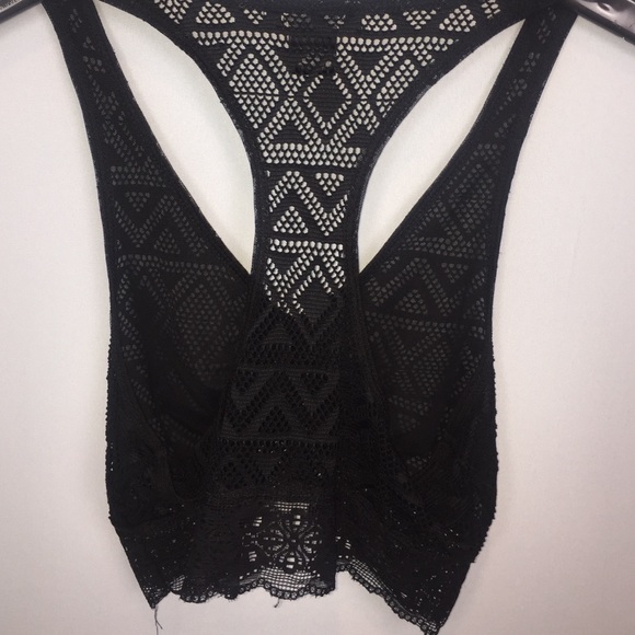 see you monday racerback black aztec lace bralette - Picture 3 of 4