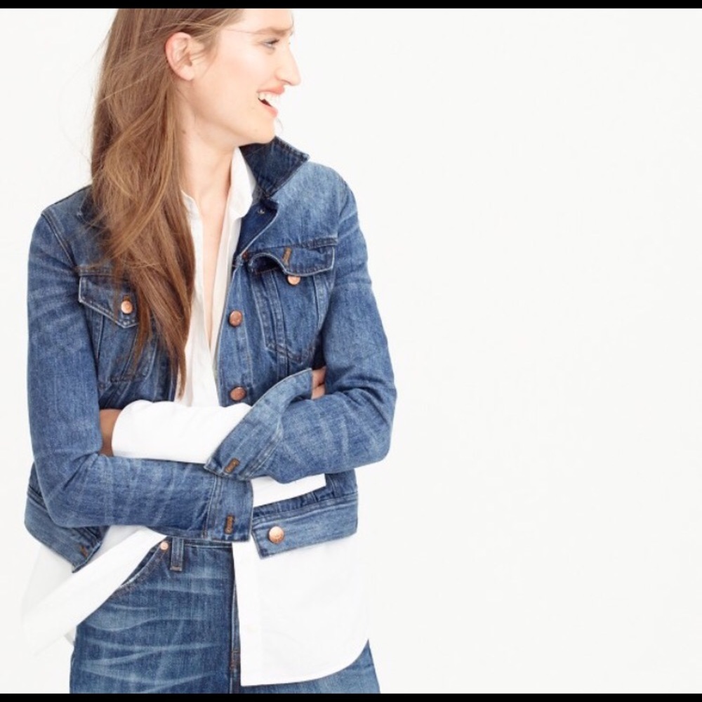 J. Crew Jean Jacket - medium, EUC!