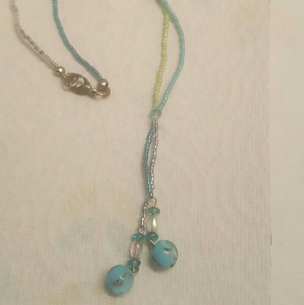 Teal necklace