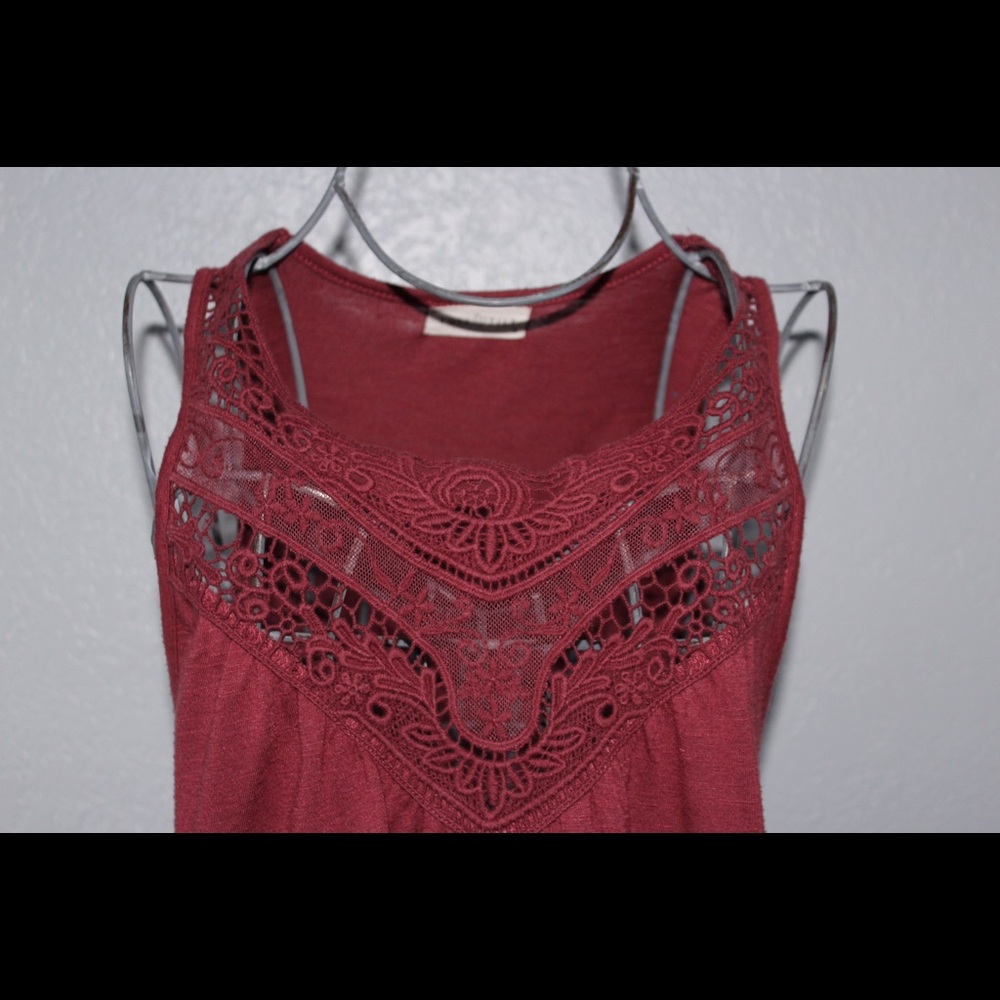 Tillys Maroon Tank Top