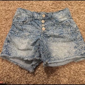 Blue jean shorts