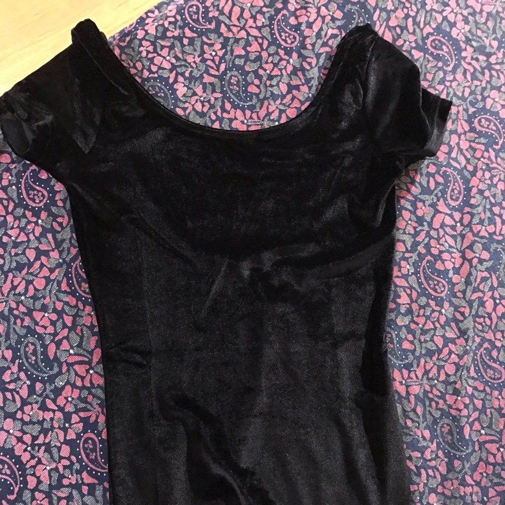 black velvet Brandy Melville bodycon dress