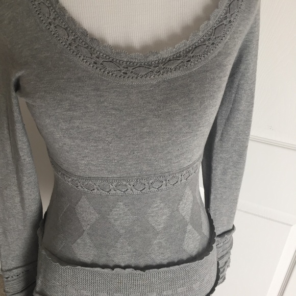 SOLD. BCBGMAXAZRIA gray knit dress size xs - Picture 4 of 6