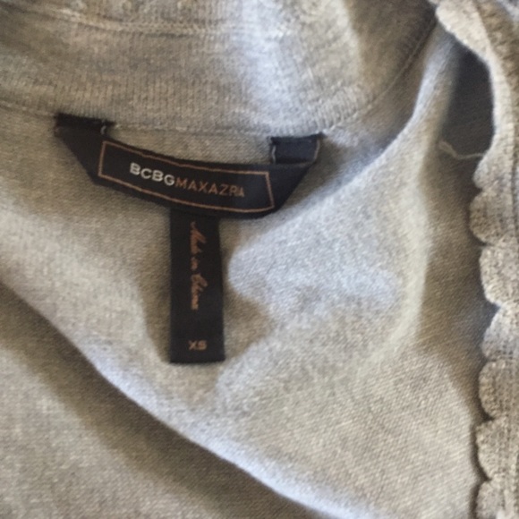 SOLD. BCBGMAXAZRIA gray knit dress size xs - Picture 5 of 6