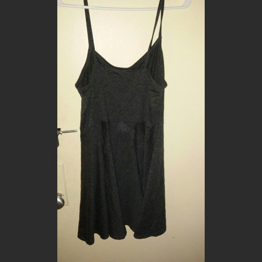 Midi Plus Size Gray Skater Dress