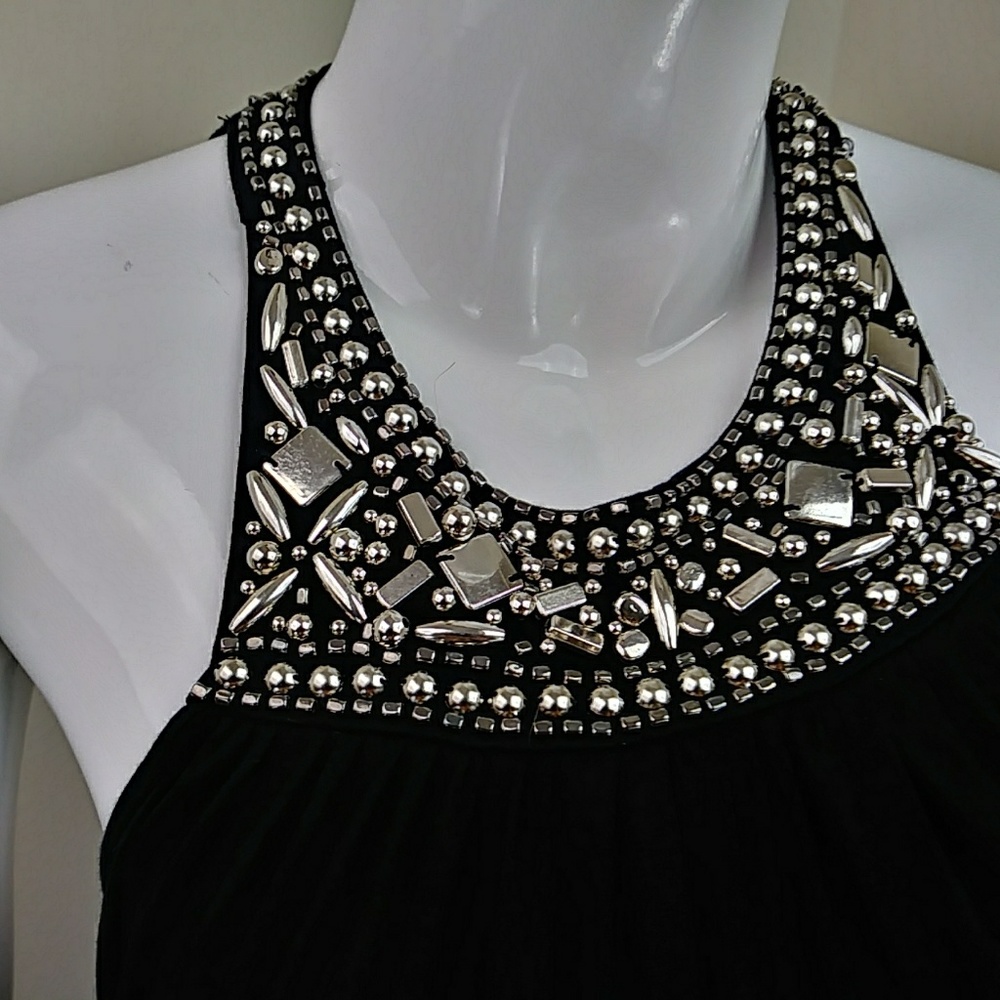 🔴🔴🔴SOLD🔴🔴Michael Kors Beaded Cutaway Maxi D - Picture 2 of 8