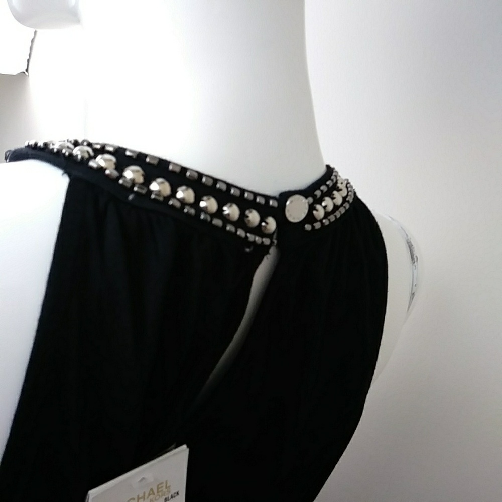 🔴🔴🔴SOLD🔴🔴Michael Kors Beaded Cutaway Maxi D - Picture 6 of 8