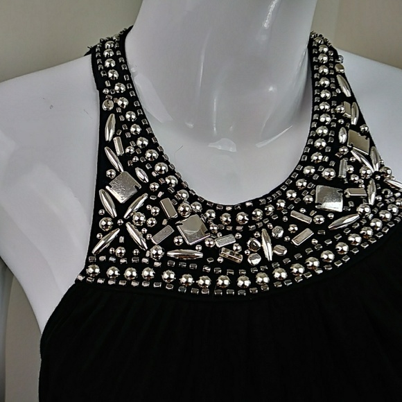 🔴🔴🔴SOLD🔴🔴Michael Kors Beaded Cutaway Maxi D - Picture 2 of 8