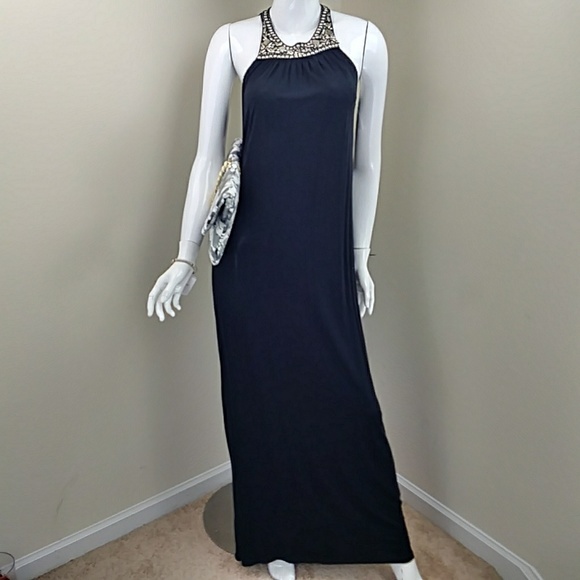 🔴🔴🔴SOLD🔴🔴Michael Kors Beaded Cutaway Maxi D - Picture 4 of 8