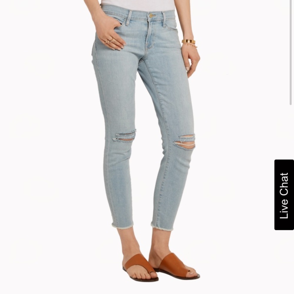 Frame Le Skinny De Jeanne Light Wash Jeans 25