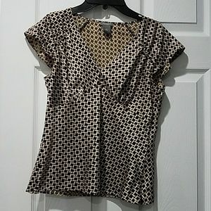 Ann Taylor Petite Size 4P Womens V-Neck Blouse