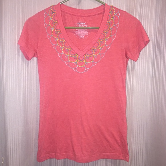 Womens Fossil t-shirt - Picture 1 of 2