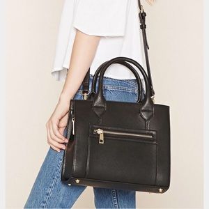 Black Forever 21 Structured Satchel