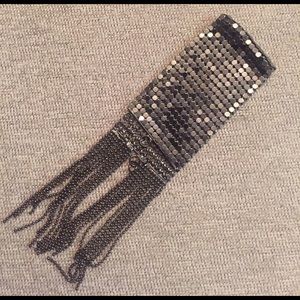 BNWT: Mesh and fringe disco bracelet