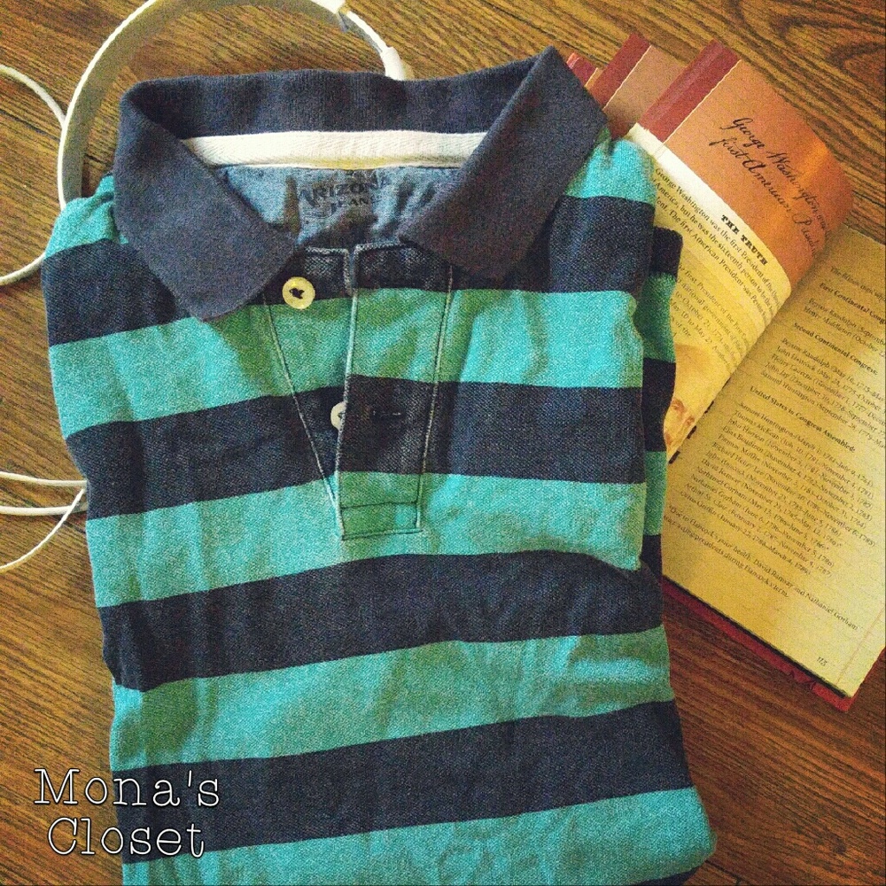 Arizona Jean Co. Striped Polo Shirt - Picture 2 of 2