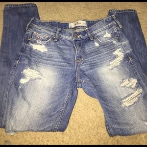 Distressed hollister jeans