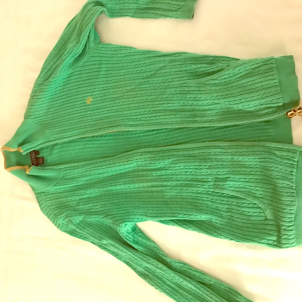 Green polo Ralph Lauren women's sweater