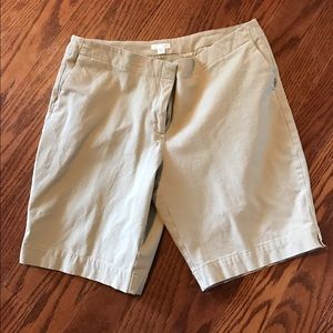 Sz 14 J. Jill Khaki Walking Shorts