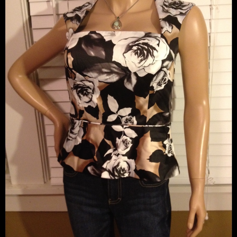 White House black market peplum top 8