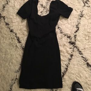 American apparel  body con scoop neck dress