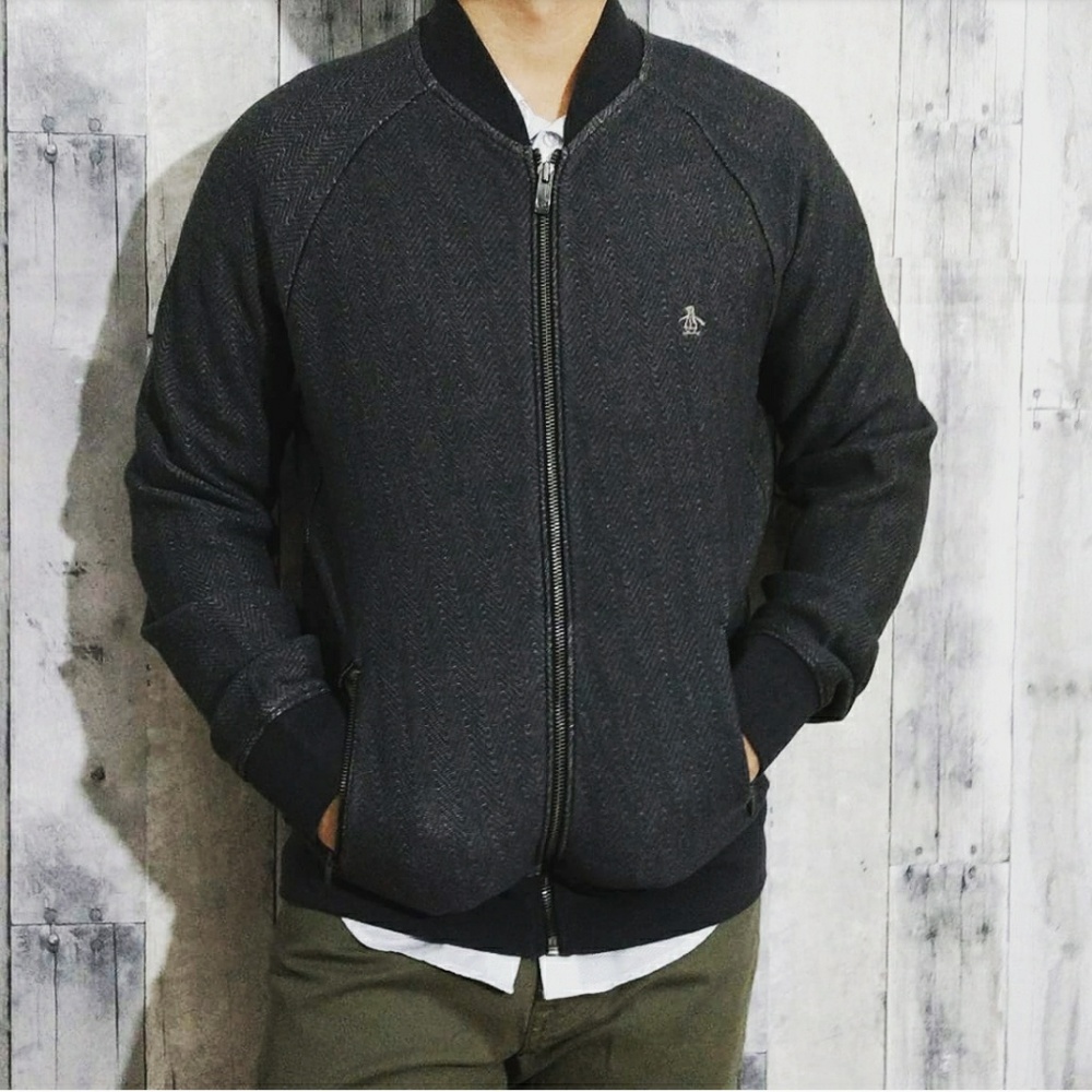 ORIGINAL PENGUIN HERRINGBONE LOOP JACKET
