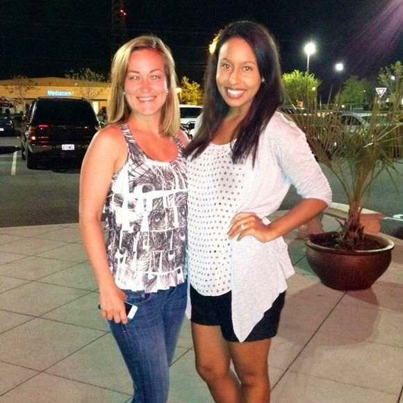 Polka dot sheer flutter sleeve top - Picture 7 of 8