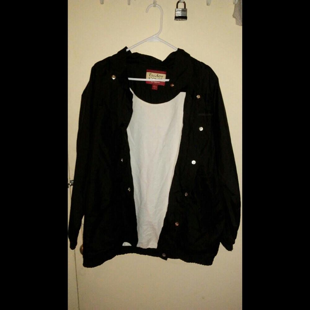 Plus Size Lined Button Up Jacket