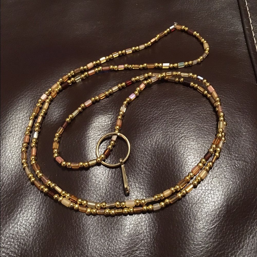 Beaded ID Badge Holder or Necklace
