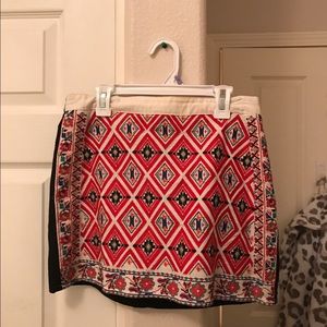Tribal Print Mini Skirt