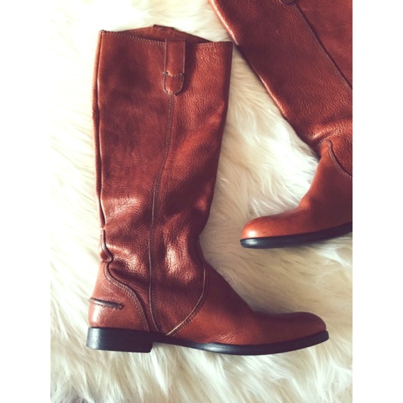 Madewell Archive leather Extended Calf Boots 6 - Picture 4 of 8