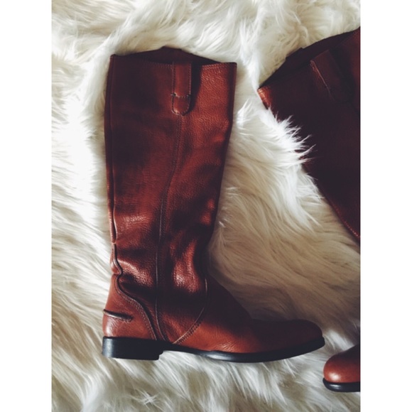 Madewell Archive leather Extended Calf Boots 6 - Picture 3 of 8
