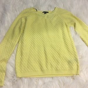 Yellow knit sweater