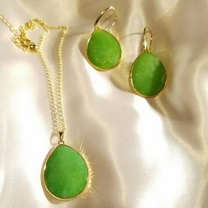 AVENTURINE💝 QUARTZ NECKLACE & EARRINGS