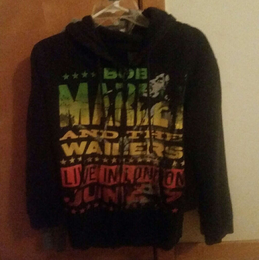 BOB MARLEY MULTI-COLORED WOMEN'S UP HOODIE JACKET