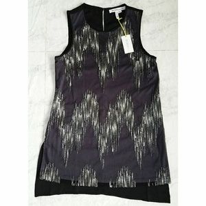 ! BCBGeneration Black Sequin Tank Blouse NWT XXS
