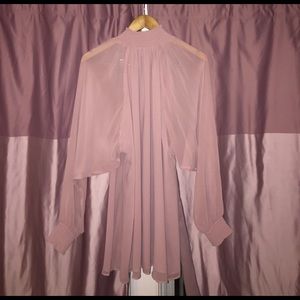 Nastygal Pink chiffon dress