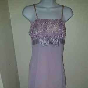 Used spaghetti strap lavender party dress
