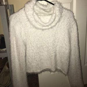gianni bini sweater crop top
