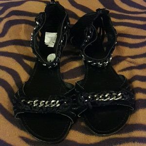 Black Bamboo Sandals