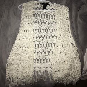 White knit forever 21 girls 11/12 cardigan