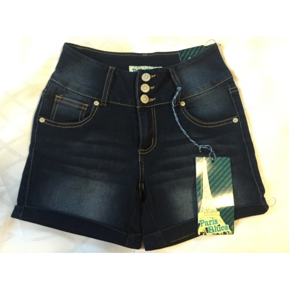 NWT Paris Blues Mid-Rise 5" Midi short size 1