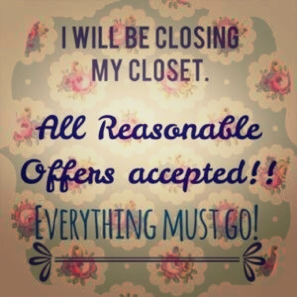 My closet will be closing soon.
